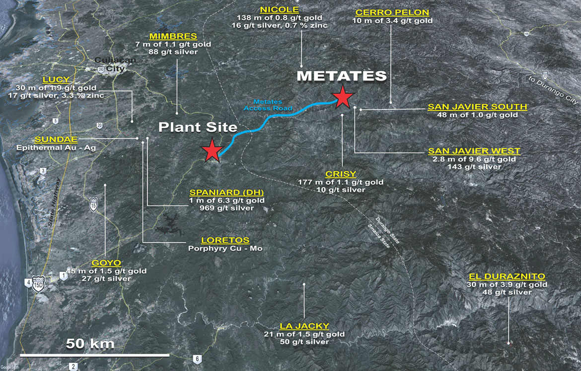 Metates-plant-site-Chesapeake-Gold-TSXV-CKG-Americas-Mexico-gold-silver-zinc-mining-stocks